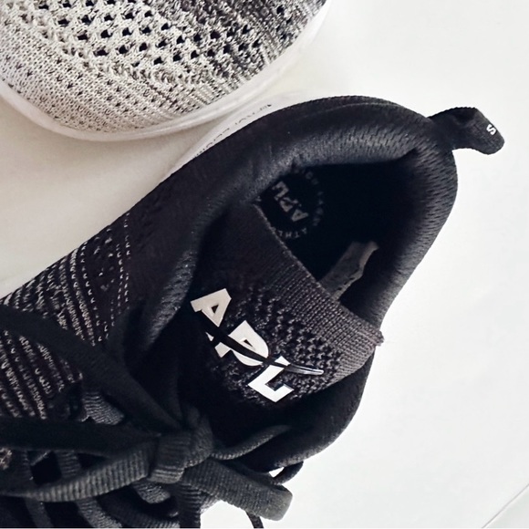 APL TechLoom Pro Black Heather Grey Black Sneaker Shoes - Picture 7 of 11